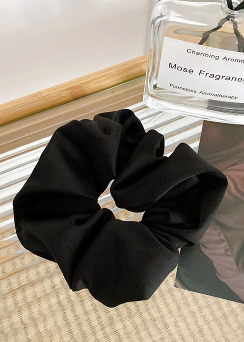 Jumbo Silk Scrunchie - Black