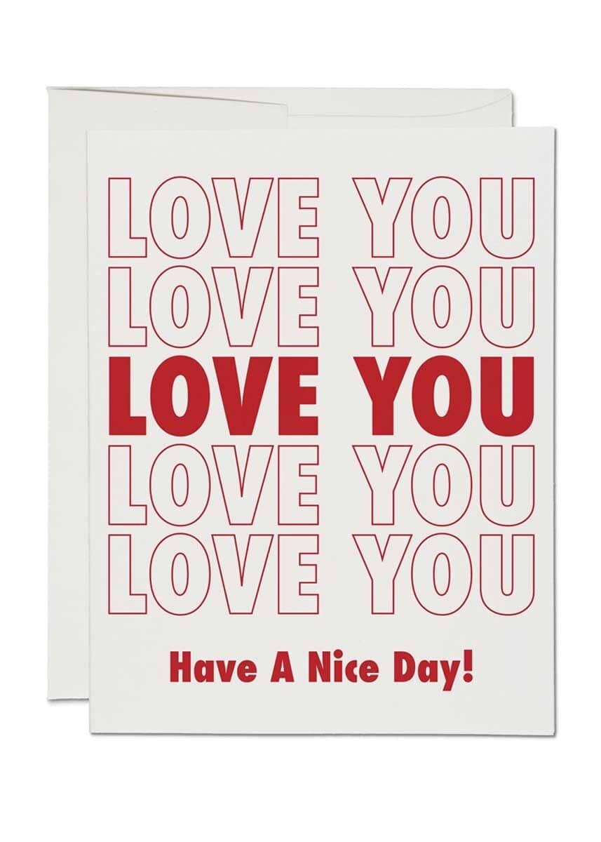 Grocery Bag Love Card