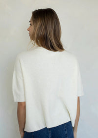 Cherie Ribbed Cardigan - Ivory
