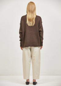West Crewneck Sweater - Chocolate