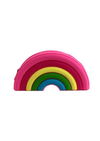 Jelly Rainbow Pencil Pouch - Pink