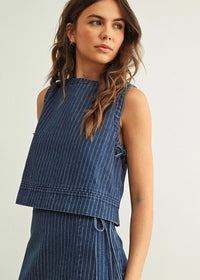 Jonno Denim Tank - Blue