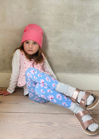 Flower Field Quilted Tie Vest - Peony