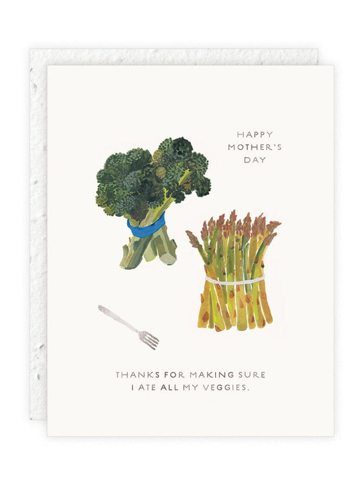 Eat Your Veggies Mother's Day Card