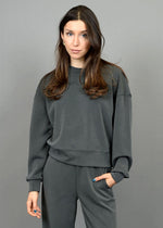 Lucie Modal Pullover - Dark Ivy