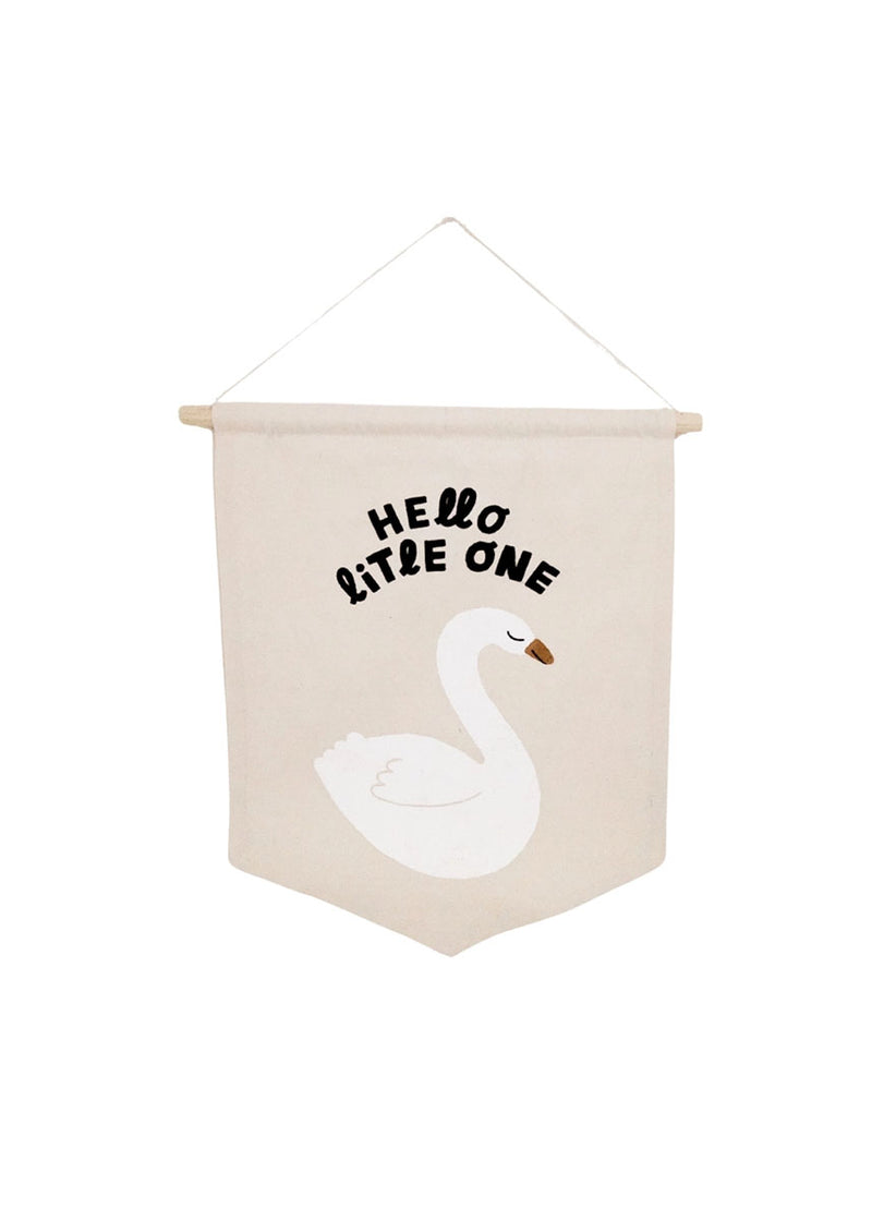 Hello Little One Canvas Hang Sign