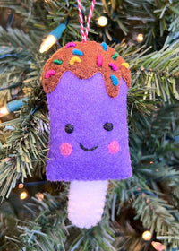 Smiling Popsicle Felt Ornament