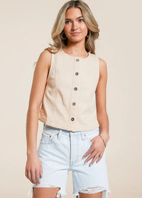 Blake Vest - Sand Dollar