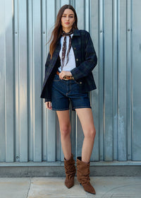 Robyn Plaid Jacket - Green Plaid