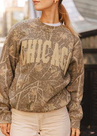 Collegiate Puff Crewneck - Camo