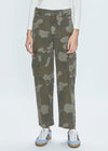 Addie High Rise Cargo Trouser - Camo