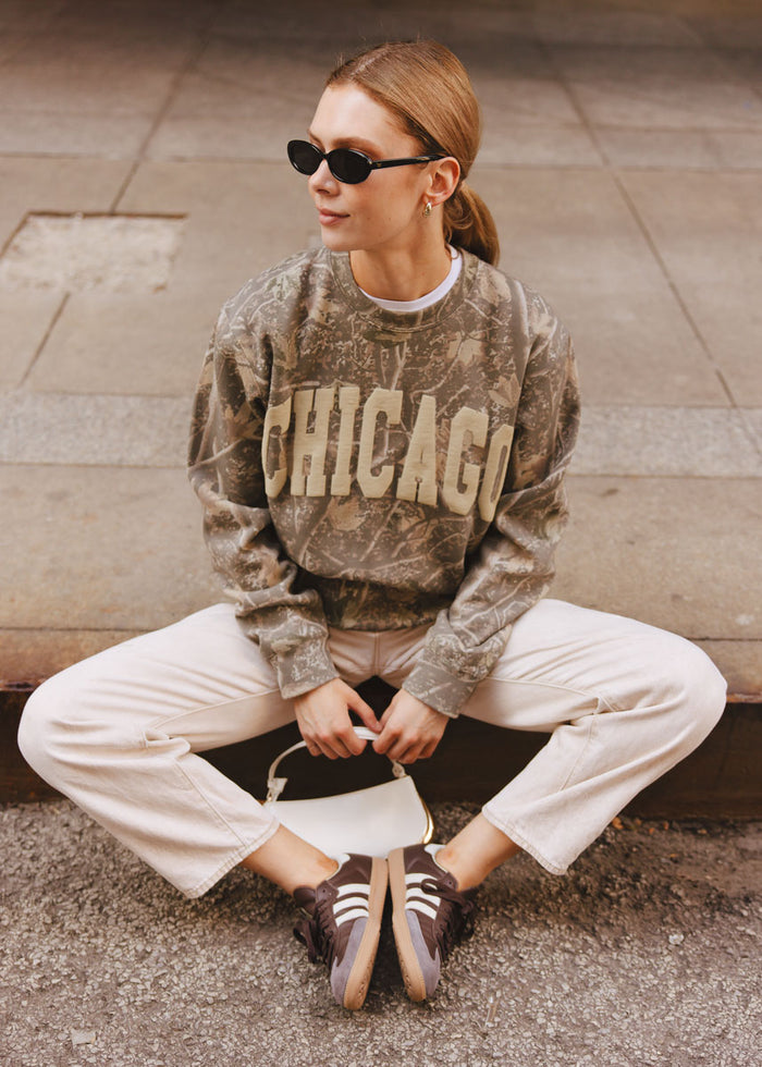 Collegiate Puff Crewneck - Camo