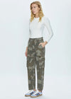 Addie High Rise Cargo Trouser - Camo