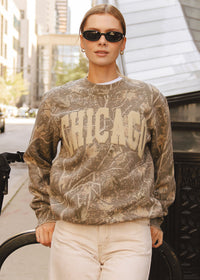Collegiate Puff Crewneck - Camo