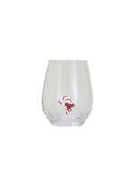 Stemless Holiday Figurine Wine Glasses