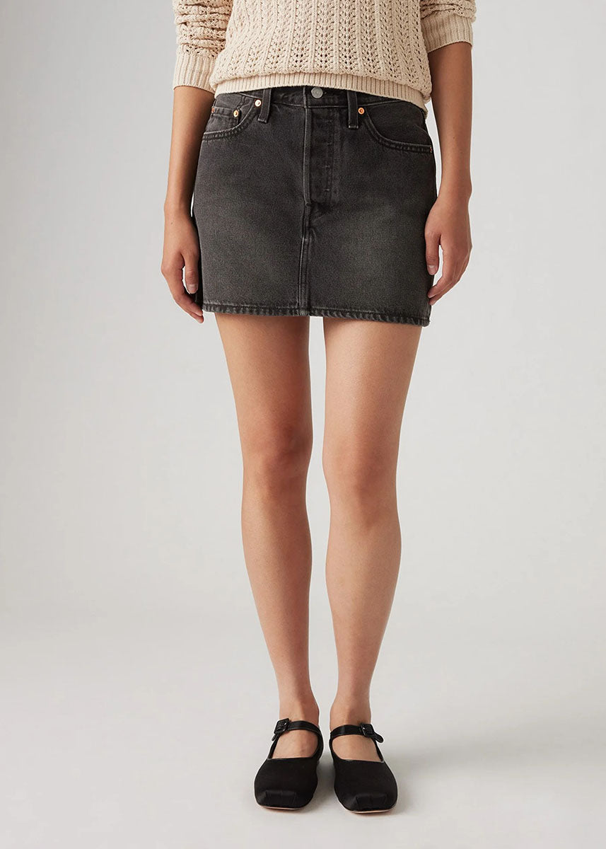 Icon Jean Skirt - Dark Mirror