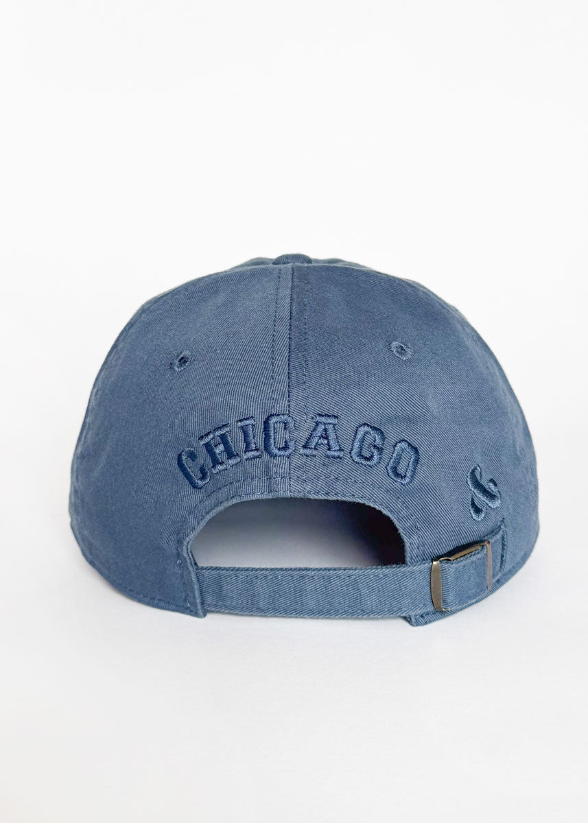 C Is For Chicago Dad Hat - Breaker Blue