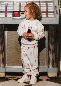 Candy Cane Sweatsuit Set