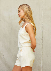 Simkai Trouser Shorts - Cream