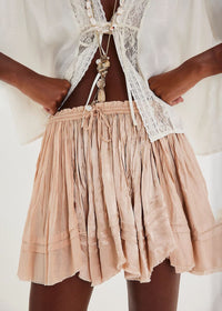 Third Charm Mini Skirt - Blush