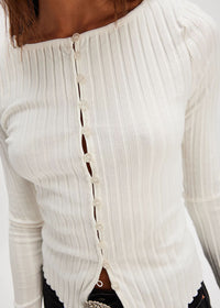 Tilly Long Sleeve Cardi - Ivory