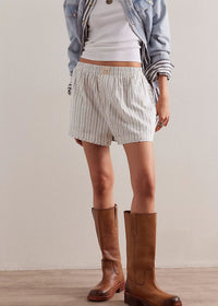Day To Day Striped Boxer - Ivory Combo