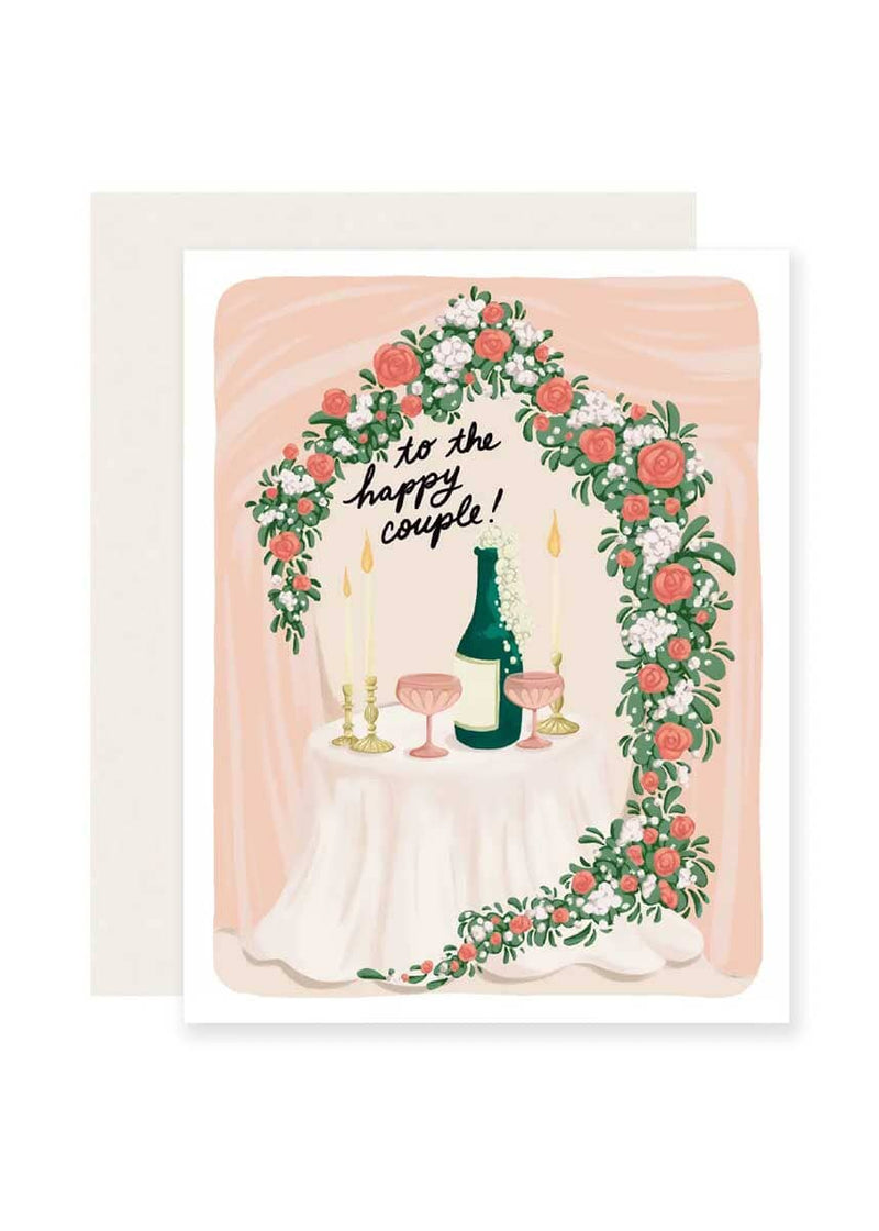 Happy Couple Champagne Card