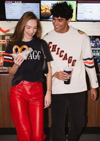 Blackhawks Hockey Jersey Tee - Cream