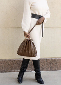 Carrie Medium Shoulder Bag - Chocolate