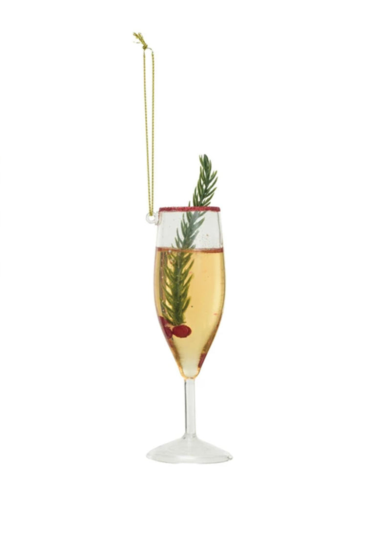 Holiday Cocktail Ornament - Champagne Fizz