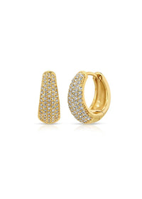 Chantel Pave Hoop Earrings