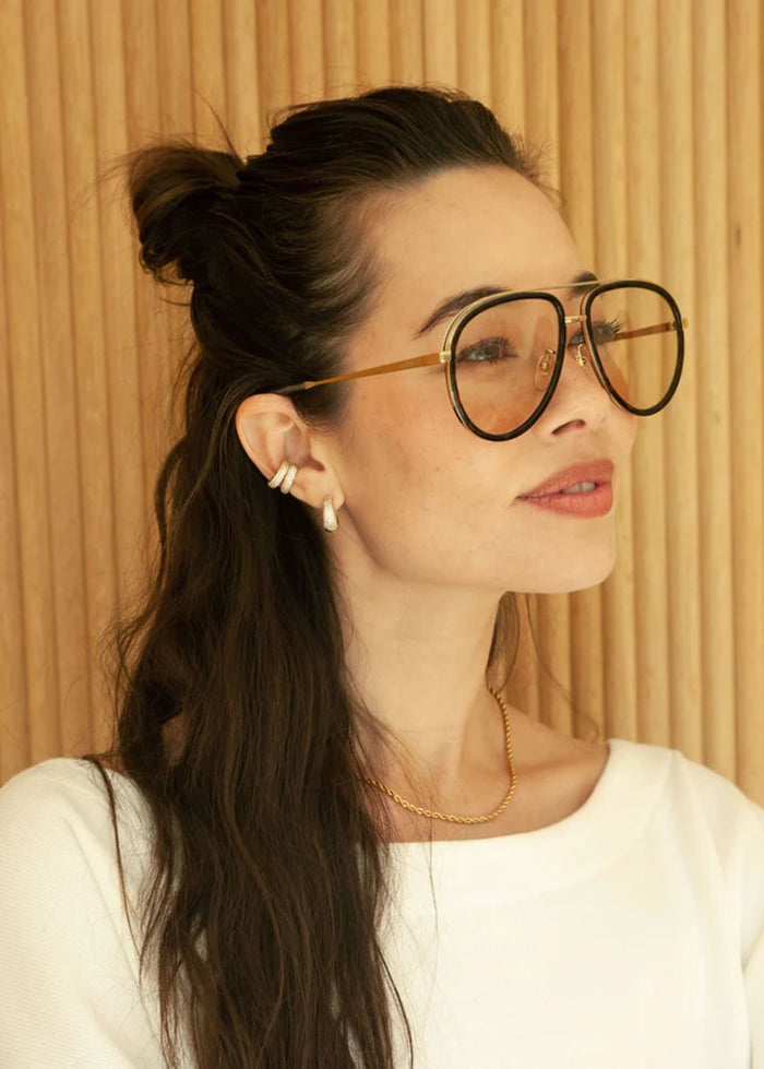 Chantel Pave Hoop Earrings