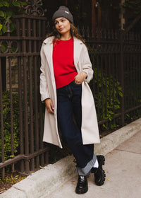 Adult Mad Hatter Ribbed Knit Beanie - Heather Charcoal Grey