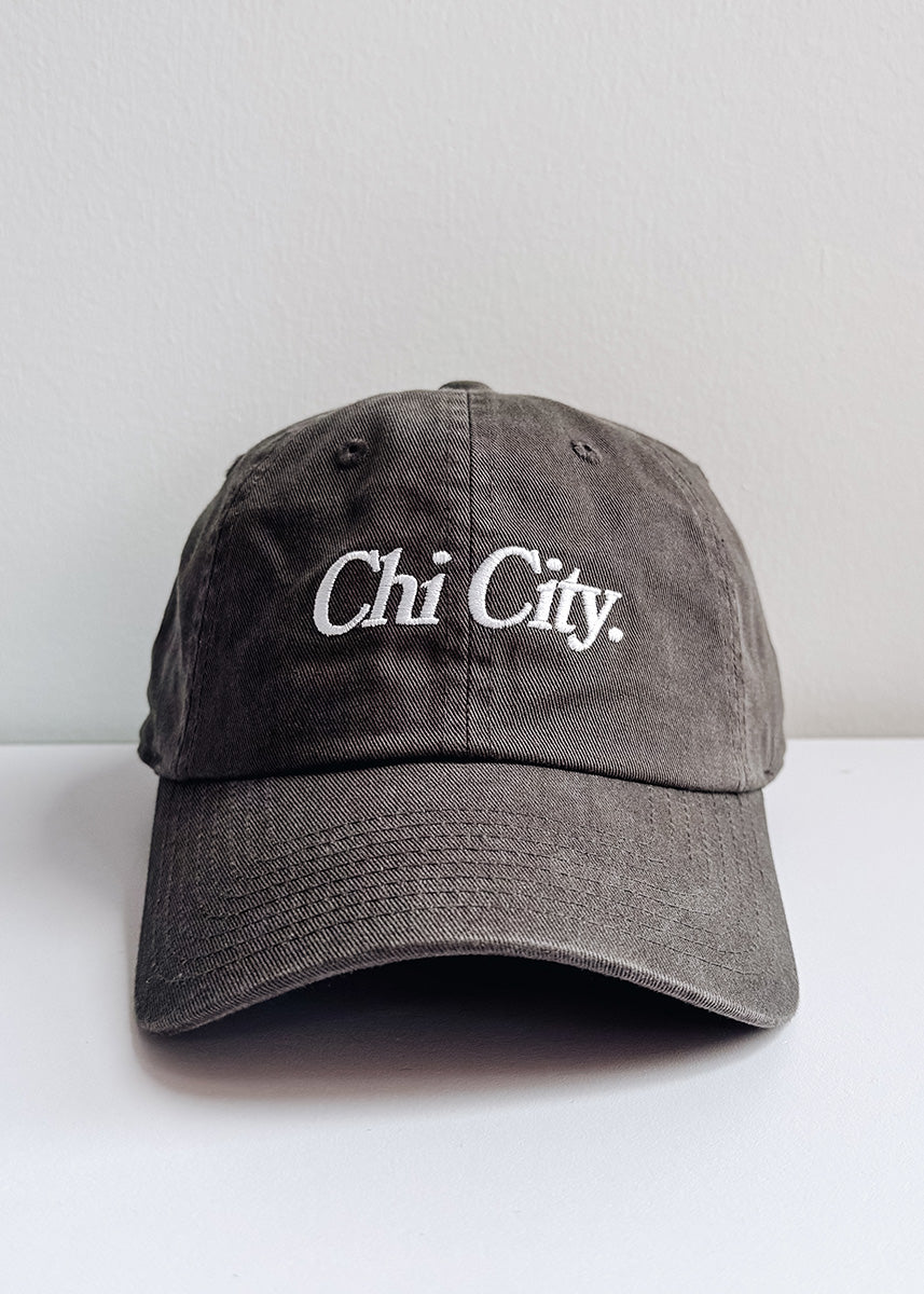 Chi City Dad Hat - Charcoal