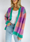 Perfectly Gingham Cardigan - Jade Multi