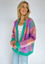 Perfectly Gingham Cardigan - Jade Multi