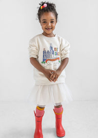Chicago Fun Toddler Sweatshirt - Heather Natural