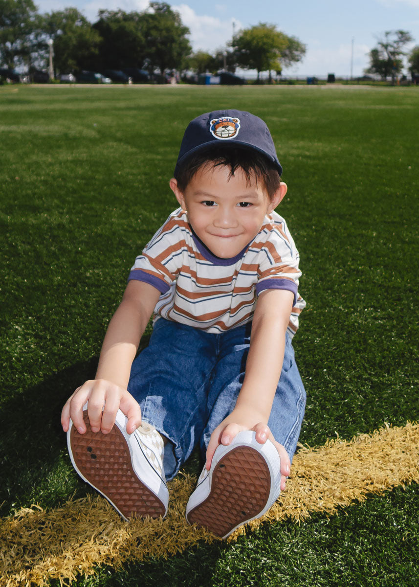 Youth Bear Chicago Dad Hat - Navy