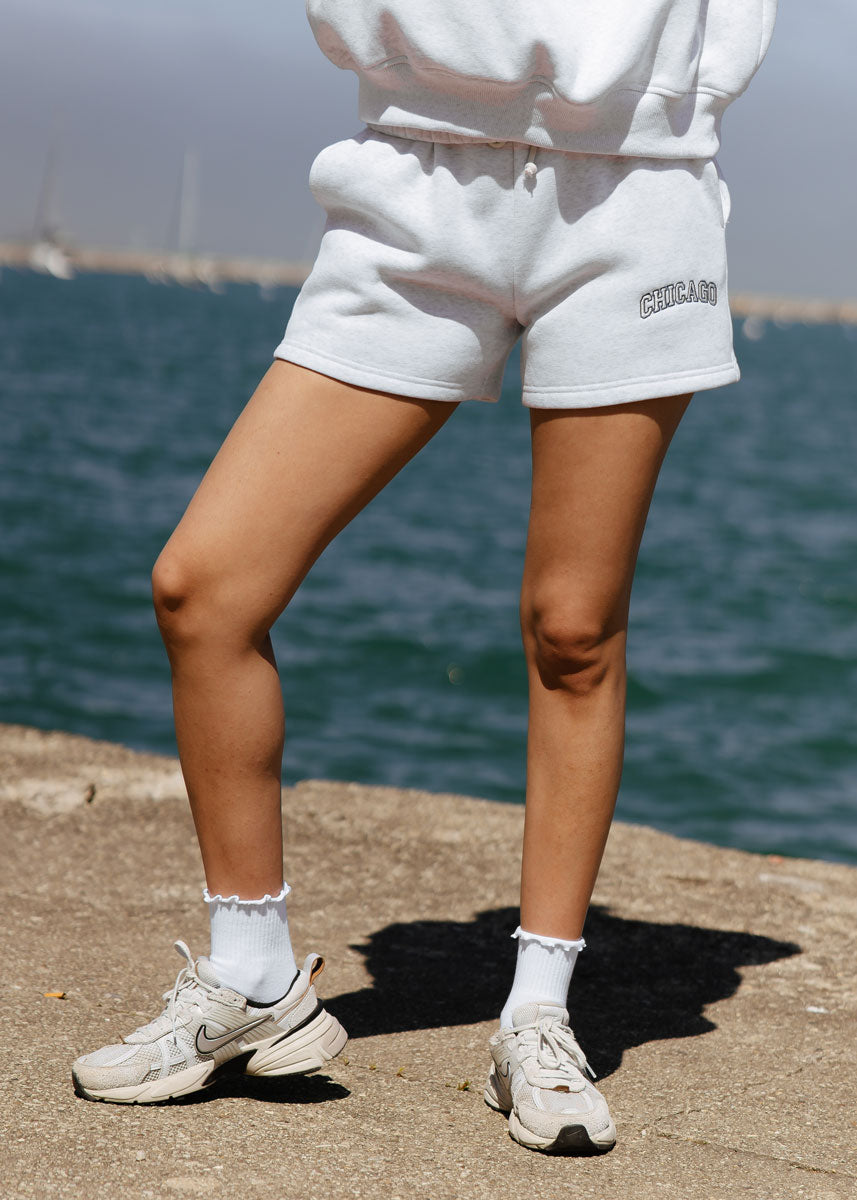 Chicago Sweatshort - Heather Grey