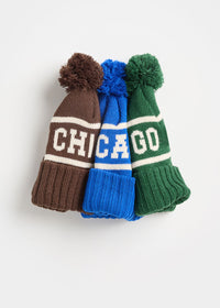 MAD HTR Chicago Pom Beanie - Adult - Cobalt