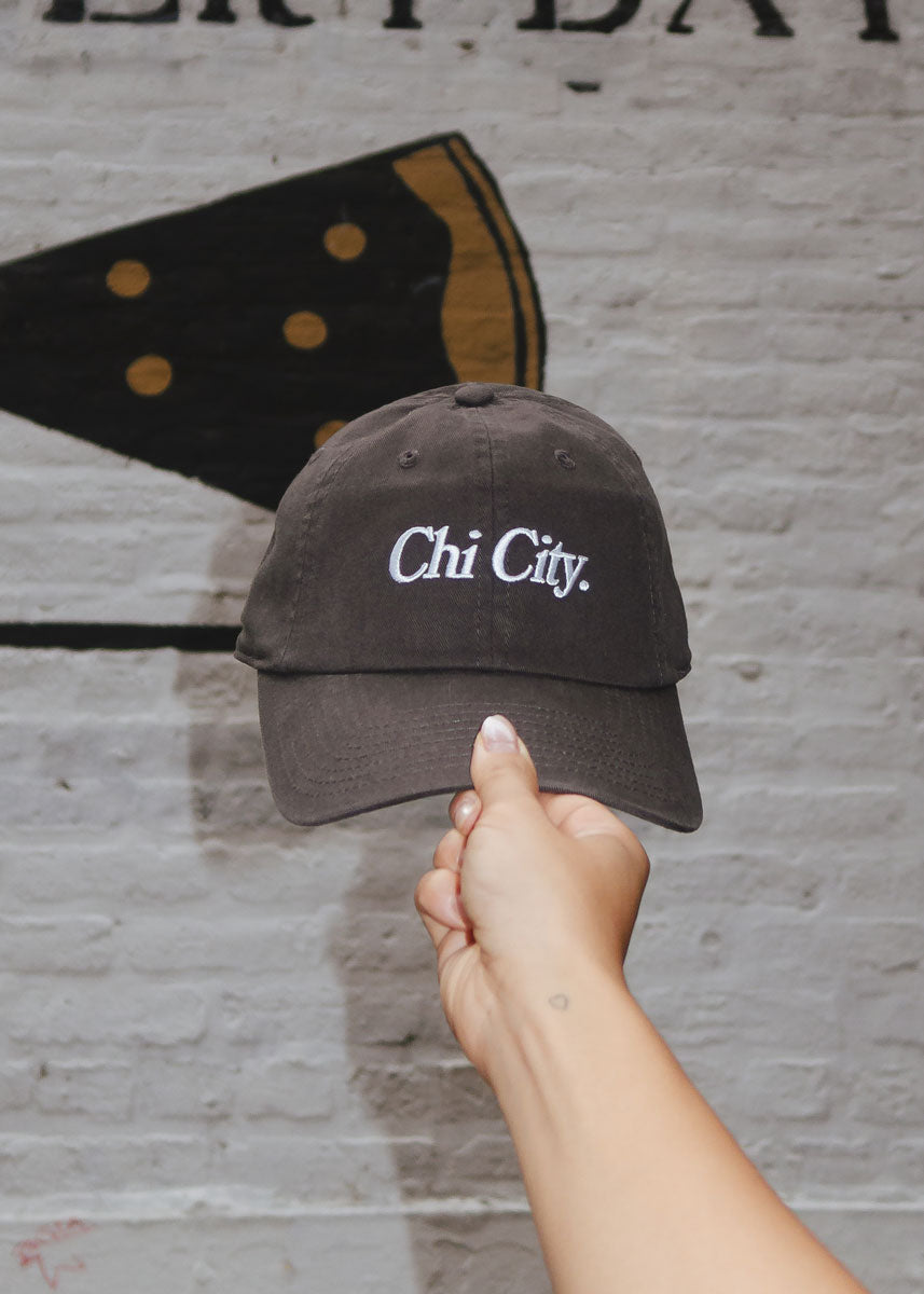 Chi City Dad Hat - Charcoal