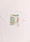 Chicago Style Holiday Receipt Tee - White