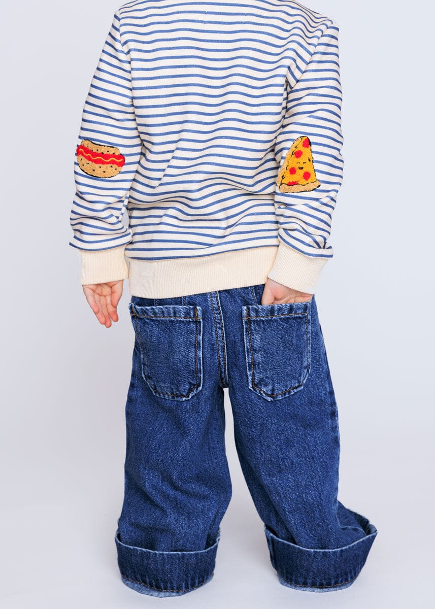 Chicago Striped Patch Sweatshirt – Alice & Wonder