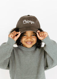 Toddler Chicago Chainstitch Hat - Charcoal