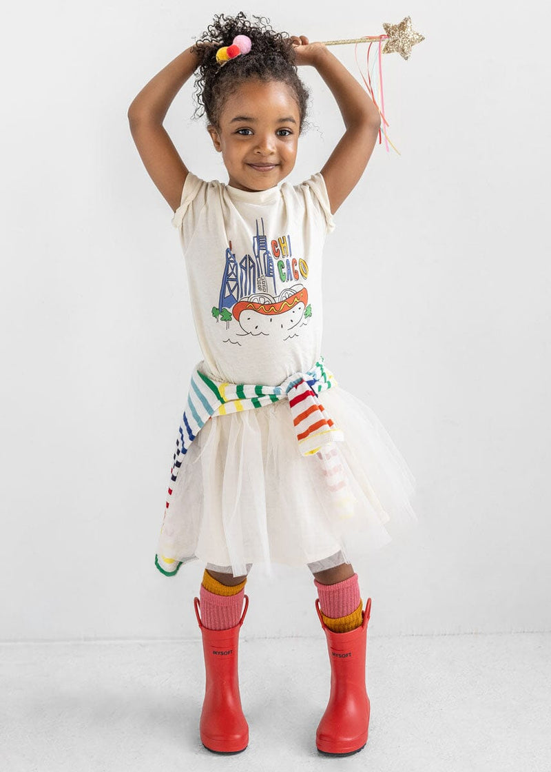 Chicago Fun Toddler Tee - Natural