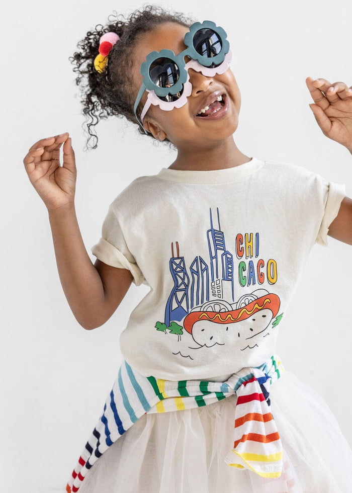 Chicago Fun Toddler Tee - Natural