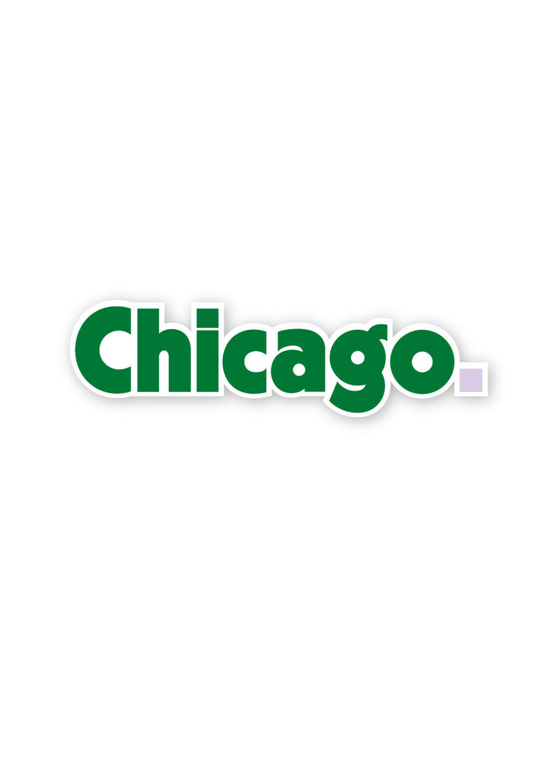 Chicago. Sticker - Green