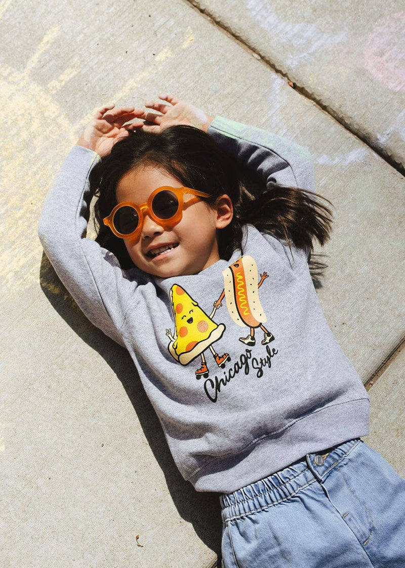Chicago Style Toddler Sweatshirt - Heather Grey