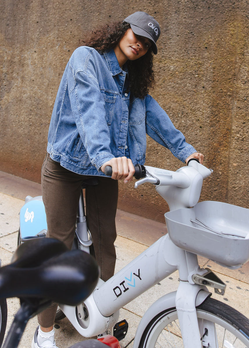 Chi City Dad Hat - Charcoal