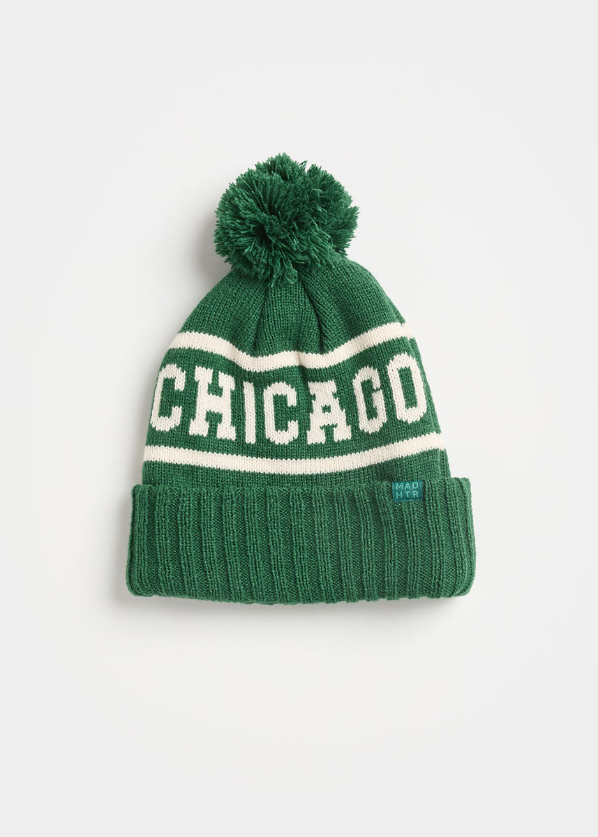 MAD HTR Chicago Pom Beanie - Adult - Emerald